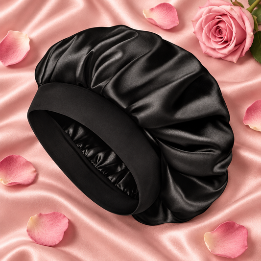 Black Bonnet Flat Lay