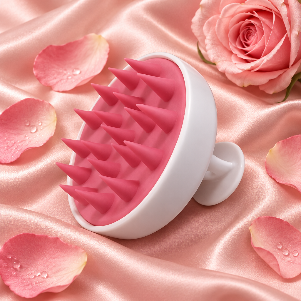 Pink Scalp Massager