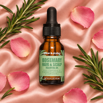 Rosemary Oil Flat Lay